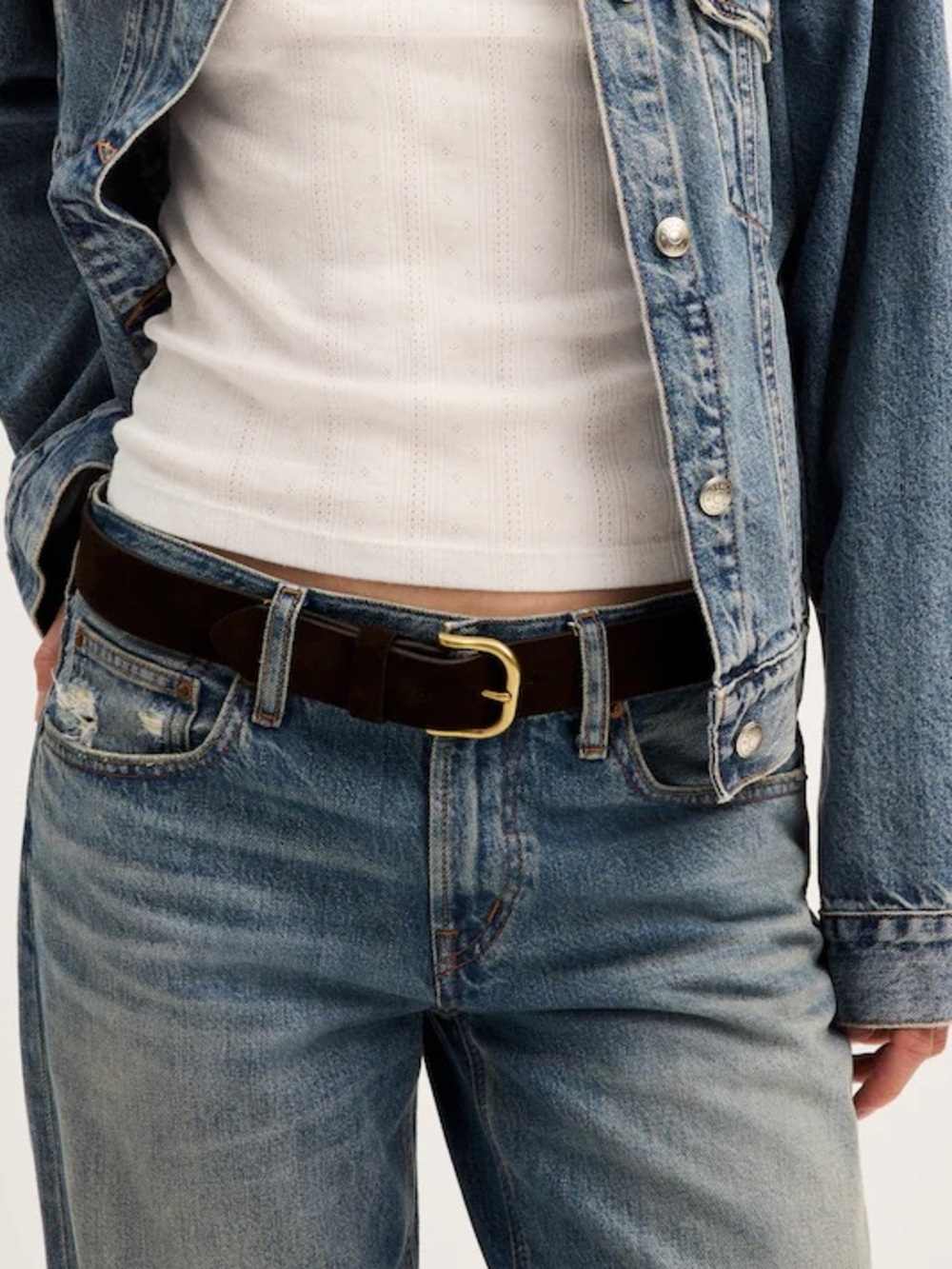NWT MADEWELL The Everday Belt in Dark Carob